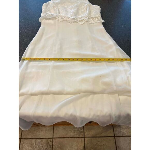 Vintage Scott McClintock Millennium 2000 Classic Satin Wedding Dress Size 14 - Picture 5 of 10